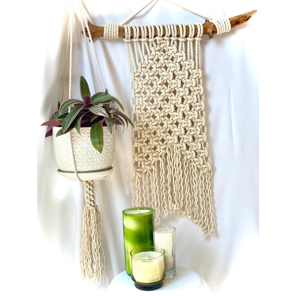 Hand Made Macrame Plant Hanger